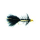 Woolly Bugger Black Flash Gold Bullet #4
