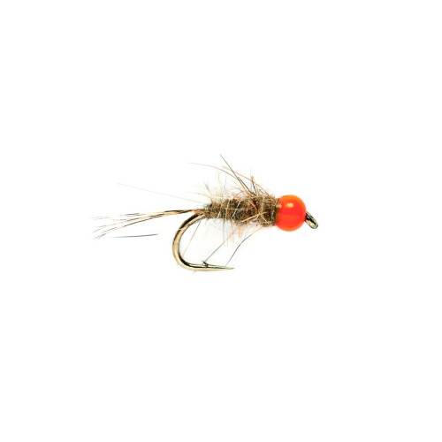 Hares Ear Orange Hot Head Tungsten #14
