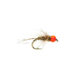 Hares Ear Orange Hot Head Tungsten #14