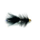Woolly Bugger Black Conehead Tungsten #4