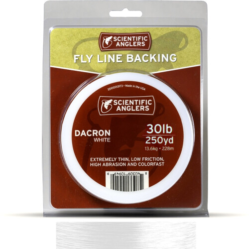 Scientific Anglers Dacron Backing 30 lb White 100 yards