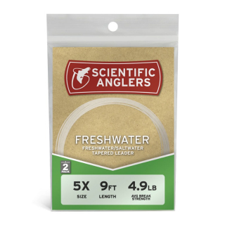 Scientific Anglers Freshwater Leader 9ft. 2PACK 6X