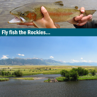 Fly fishing journey Montana USA customized