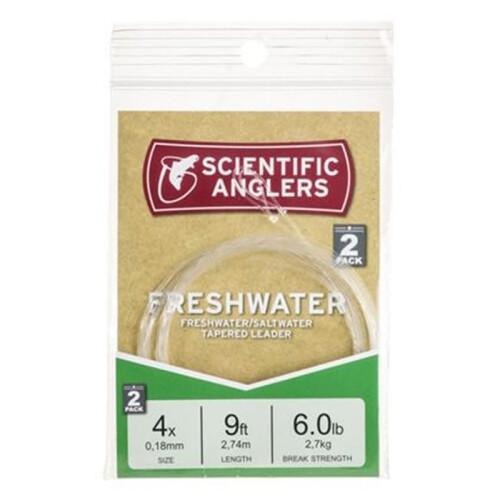 Scientific Anglers Freshwater Leader 9ft. 2PACK